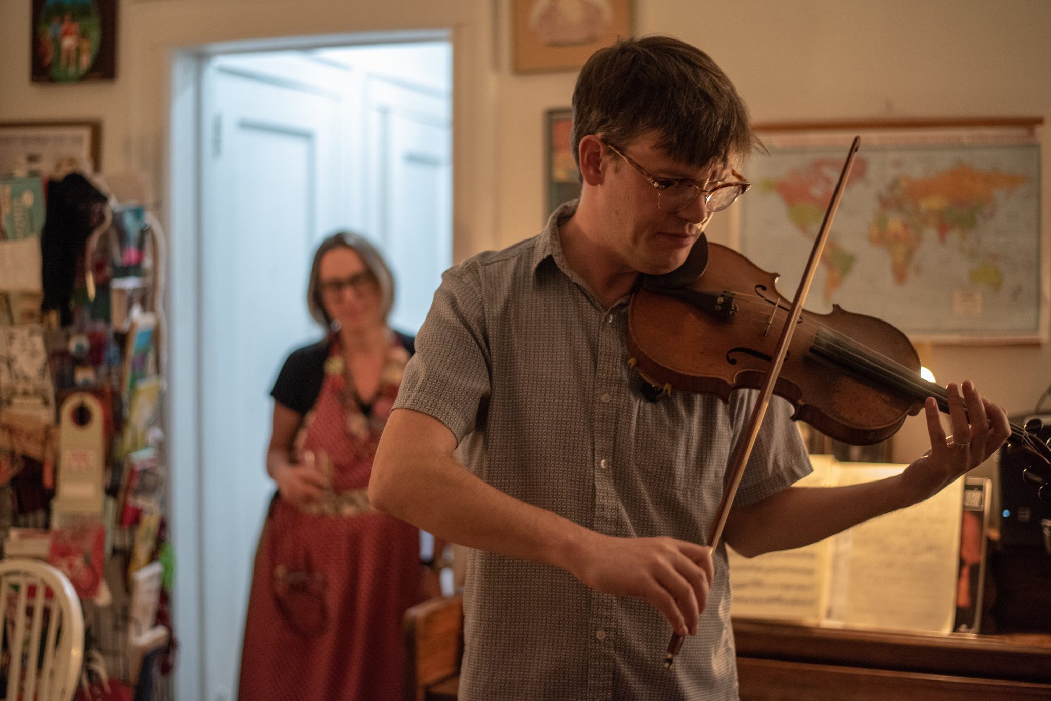He shares his Brooklyn home with his wife Molly.
