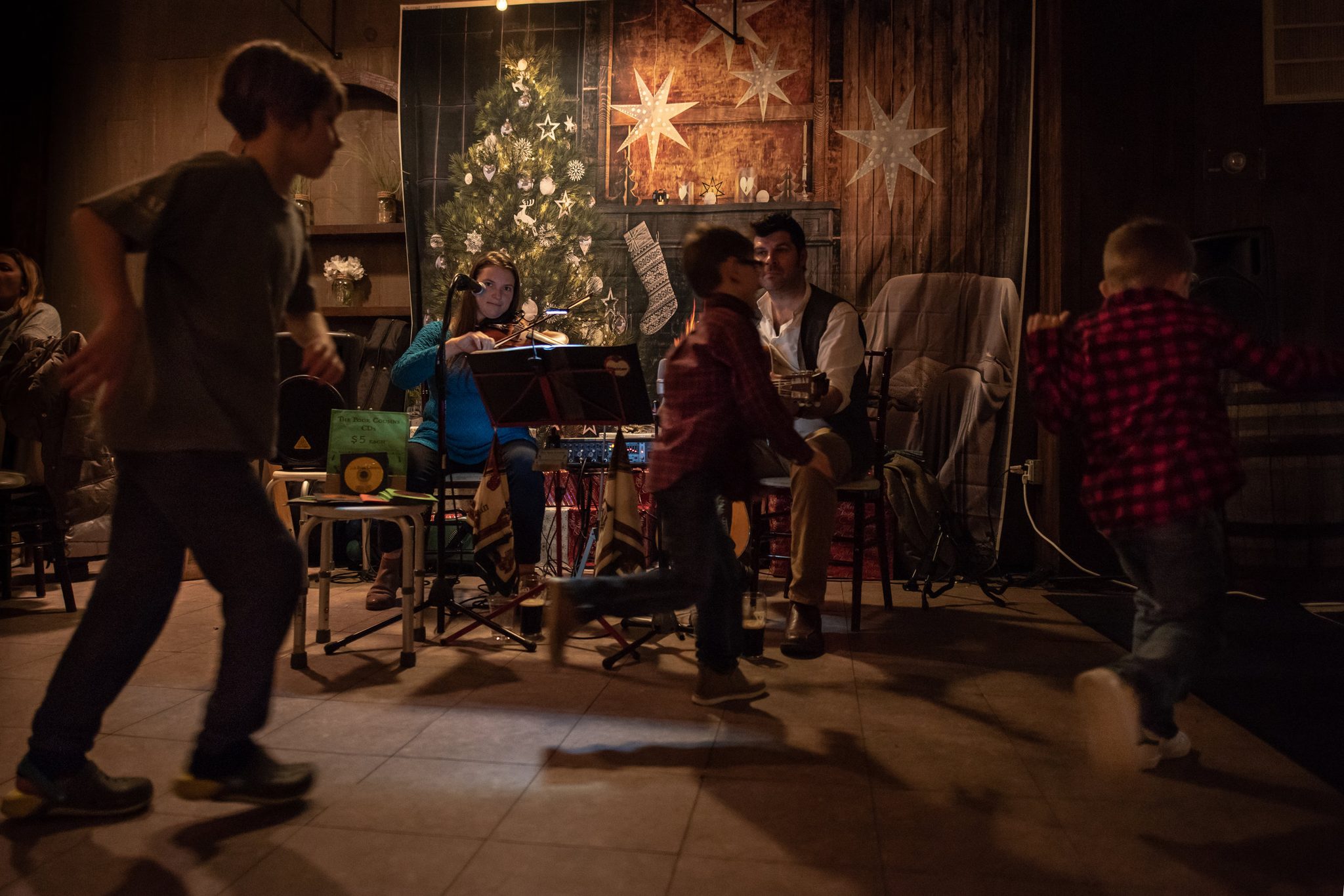 The Poor Cousins round out the holiday season with a performance at an Irish themed holiday dinner in Far Rockaway, New York.