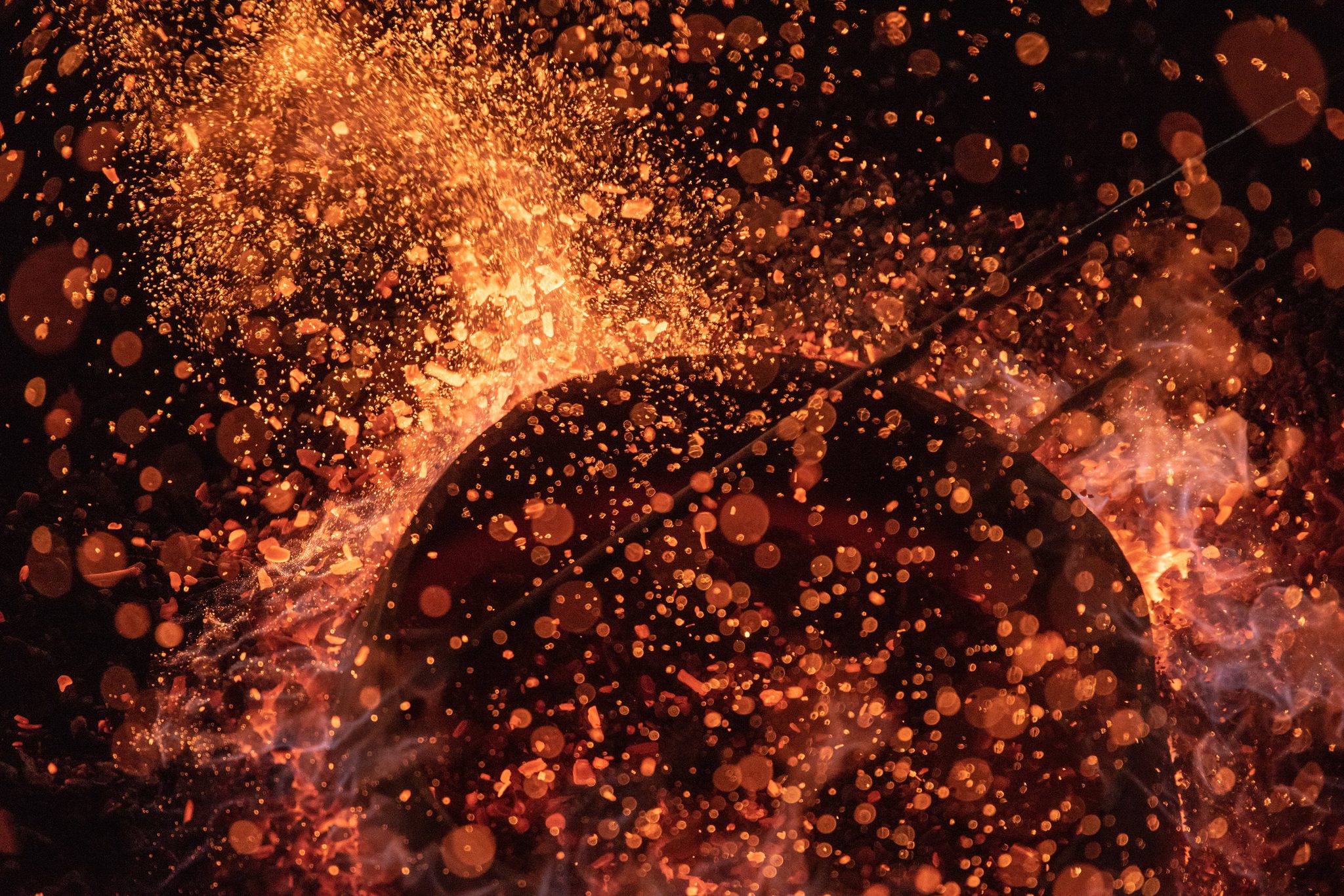 Gong in fire